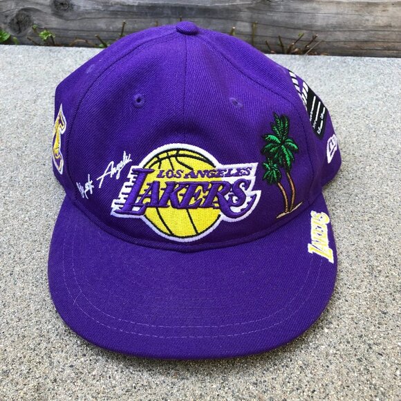 NEW ERA Los Angeles Lakers Local Snapback Hat 9Fifty LA City of Angels Hollywood - Picture 1 of 10